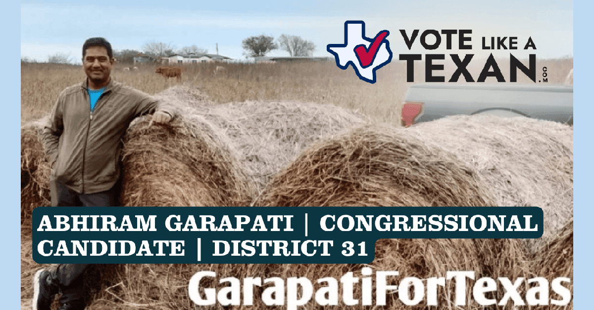 Texas Congressional Candidate Abhiram Garapati Discusses Immigration, Agriculture, and Technology in Civic Interview